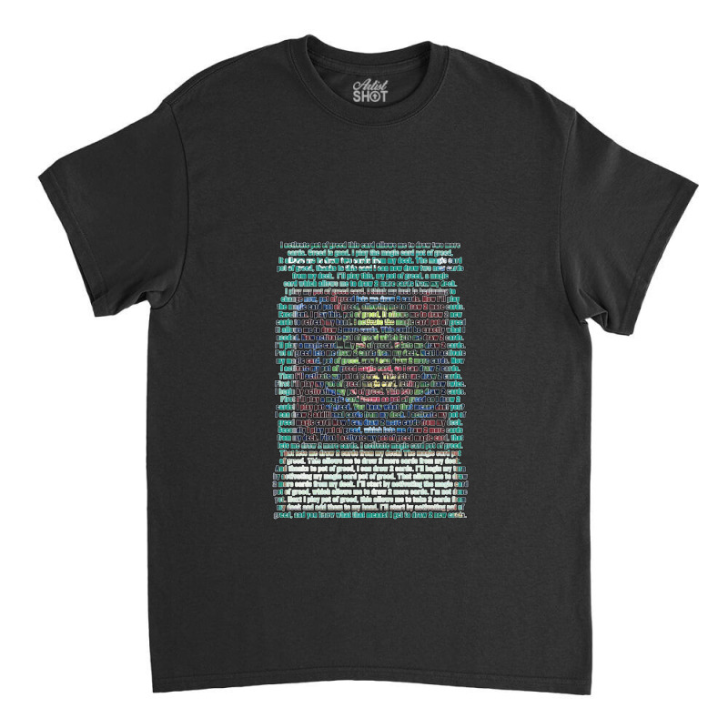 Pot Of Greed Word Art .png Classic T-shirt by JessicaProffitt | Artistshot