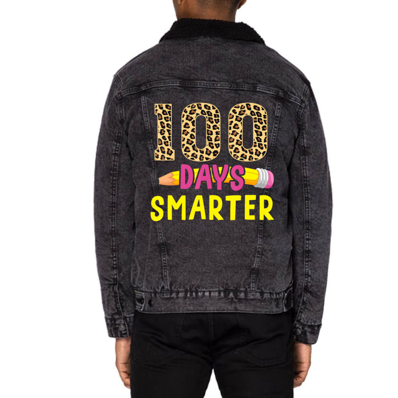 Hot Trend 100 Days Smarter Unisex Sherpa-Lined Denim Jacket by Karyn Love | Artistshot