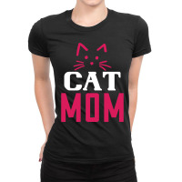 Funny Cat Mom 01 01 Ladies Fitted T-shirt | Artistshot