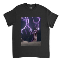 Lightning Cat Classic T-shirt | Artistshot