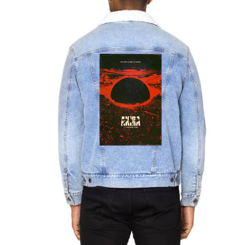 Akira Movie Poster Unisex Sherpa-lined Denim Jacket | Artistshot