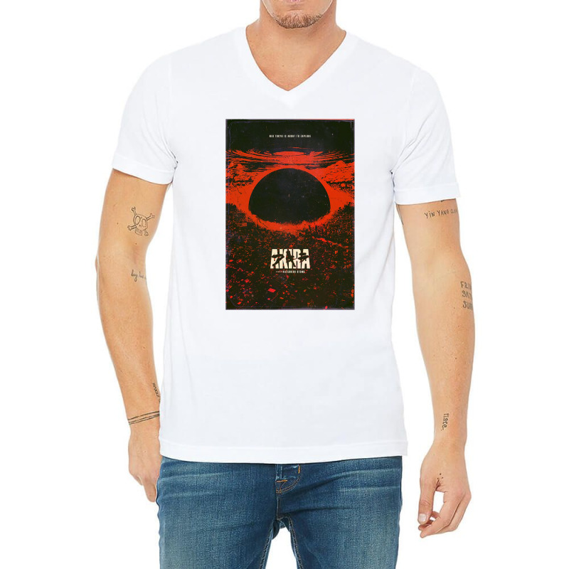 Akira Movie Poster V-neck Tee | Artistshot