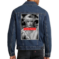 Carmela Soprano Poster Funny Men Denim Jacket | Artistshot