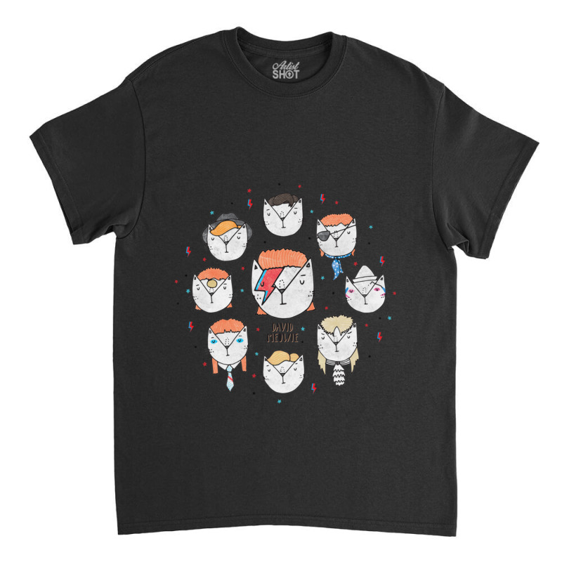 The 9 Lives Of David Meowie Classic T-shirt by CAMMIGRAHAM | Artistshot