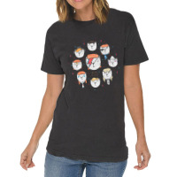 The 9 Lives Of David Meowie Vintage T-shirt | Artistshot