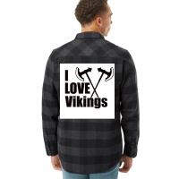 I Love Vikingx27s Shirt Viking  Aesthetic Music Flannel Shirt | Artistshot