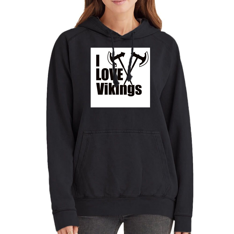 I Love Vikingx27s Shirt Viking  Aesthetic Music Vintage Hoodie | Artistshot