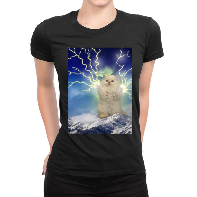 Thunder Cat Graphic Ladies Fitted T-Shirt by CAMMIGRAHAM | Artistshot