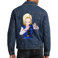 Android 18 Zurini Men Denim Jacket | Artistshot