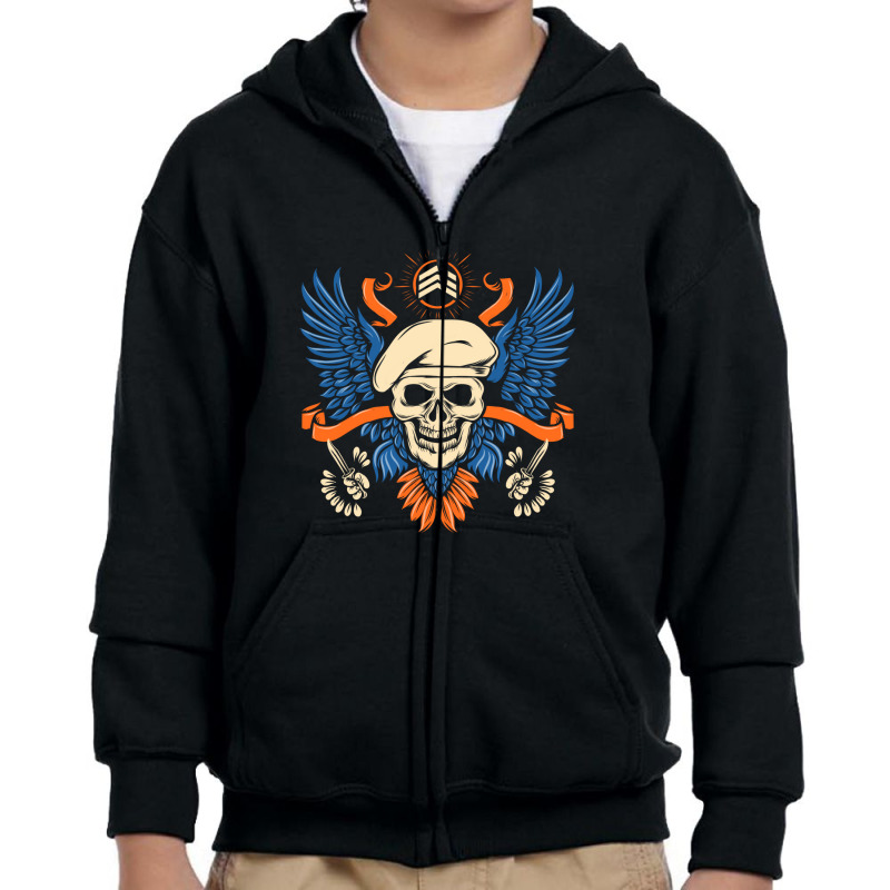 American Forcea Youth Zipper Hoodie | Artistshot