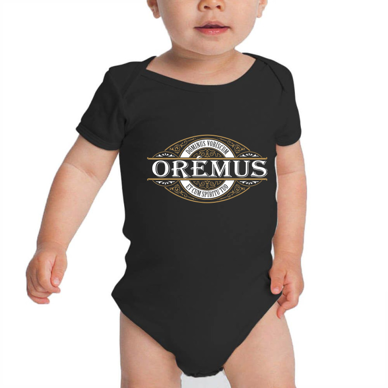 Traditional Latin Mass Oremus Dominus Vobiscum Catholic Baby Bodysuit by SamuelTABraun | Artistshot