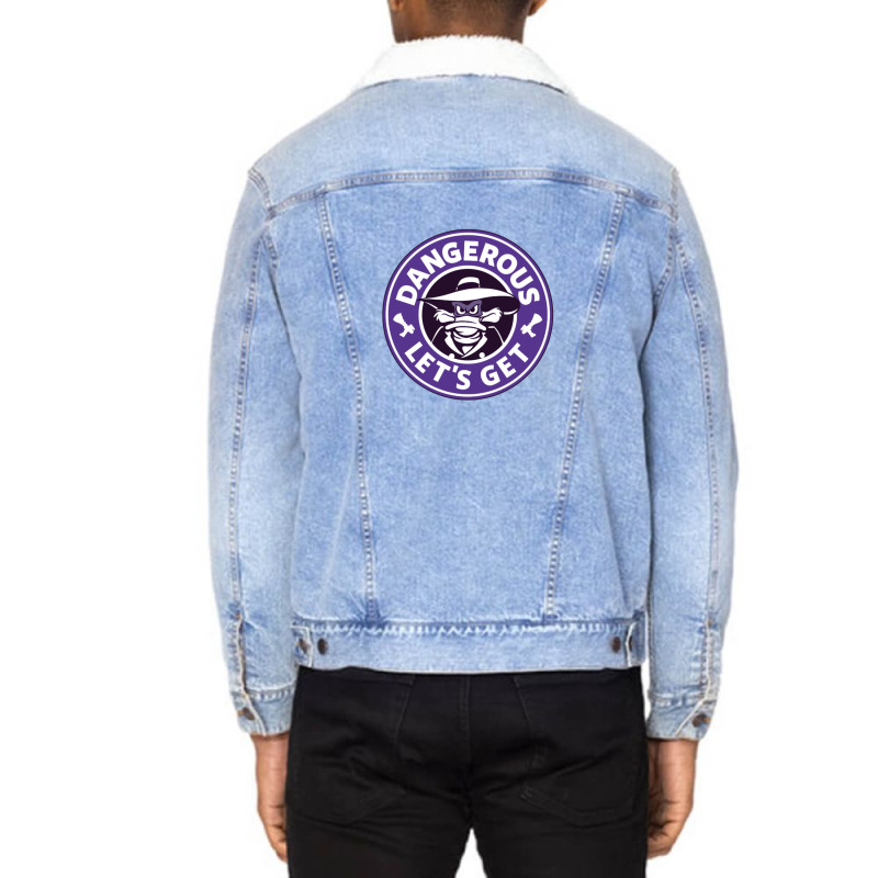 Let's Get Dangerous Funny Anime Wing Trending 1 Unisex Sherpa-lined Denim Jacket | Artistshot