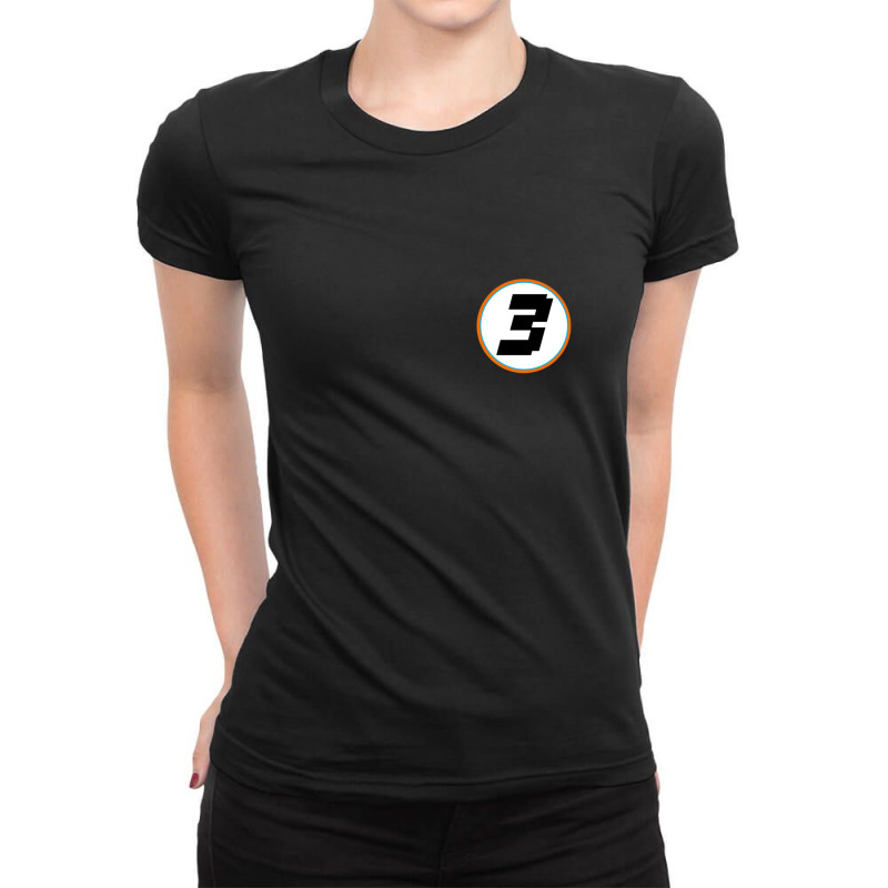 Daniel Ricciardo No. 3 Ladies Fitted T-Shirt by LawrenceCliffordApplebee | Artistshot