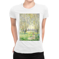 Monet Lady Summer Ladies Fitted T-shirt | Artistshot