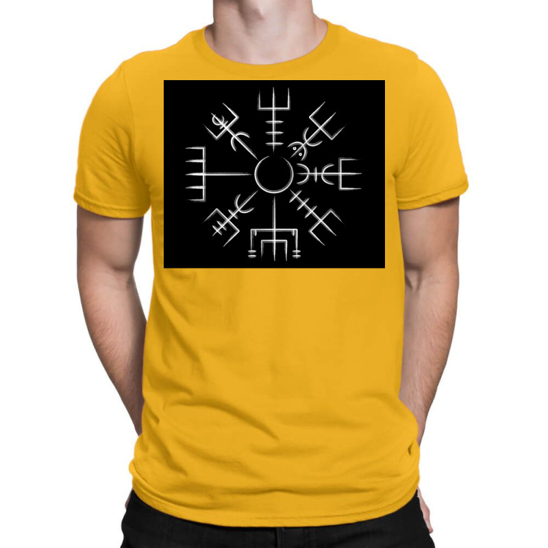 Vegvisir Viking Compass Art Icelandic Staves  Hippie Travel T-shirt | Artistshot