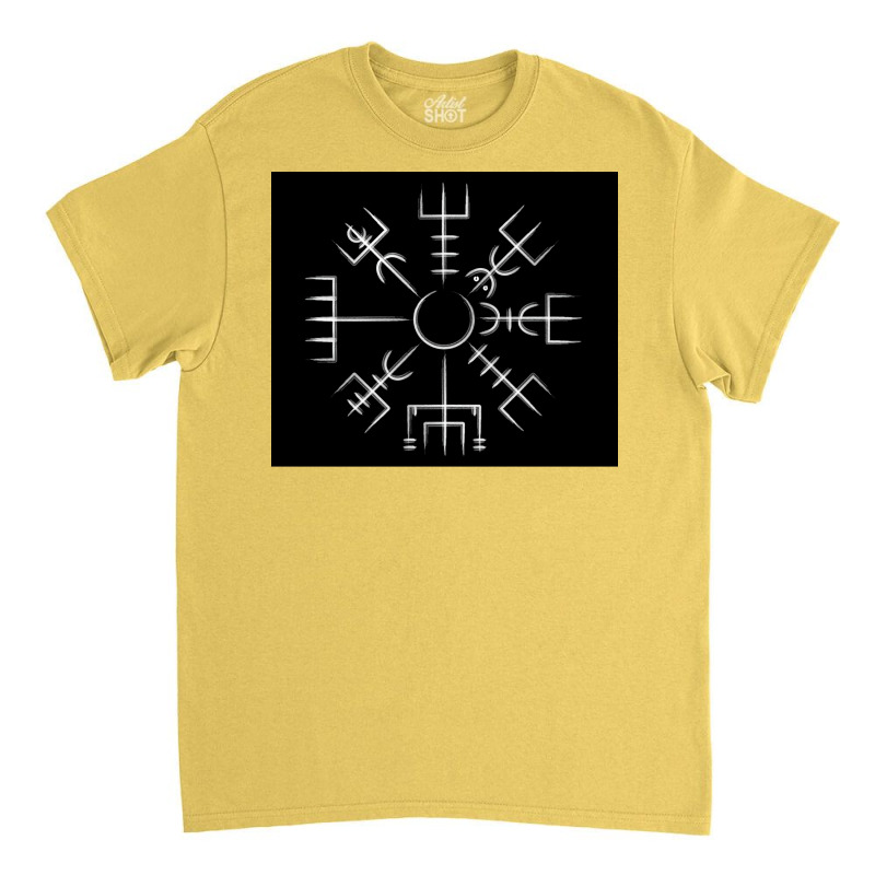 Vegvisir Viking Compass Art Icelandic Staves  Hippie Travel Classic T-shirt | Artistshot