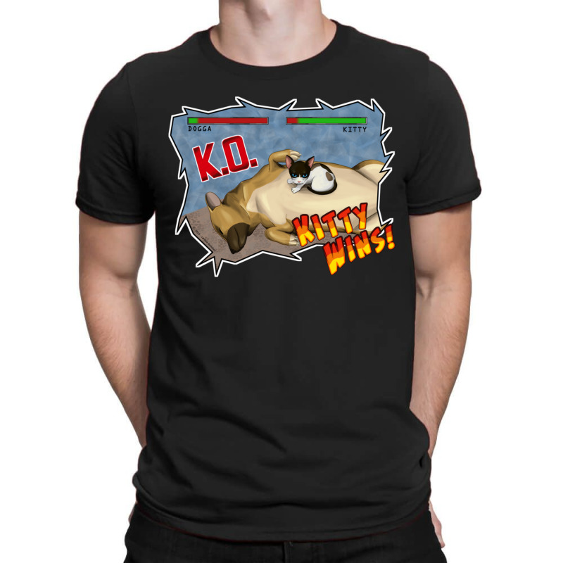 Kitty Wins!! T-shirt | Artistshot