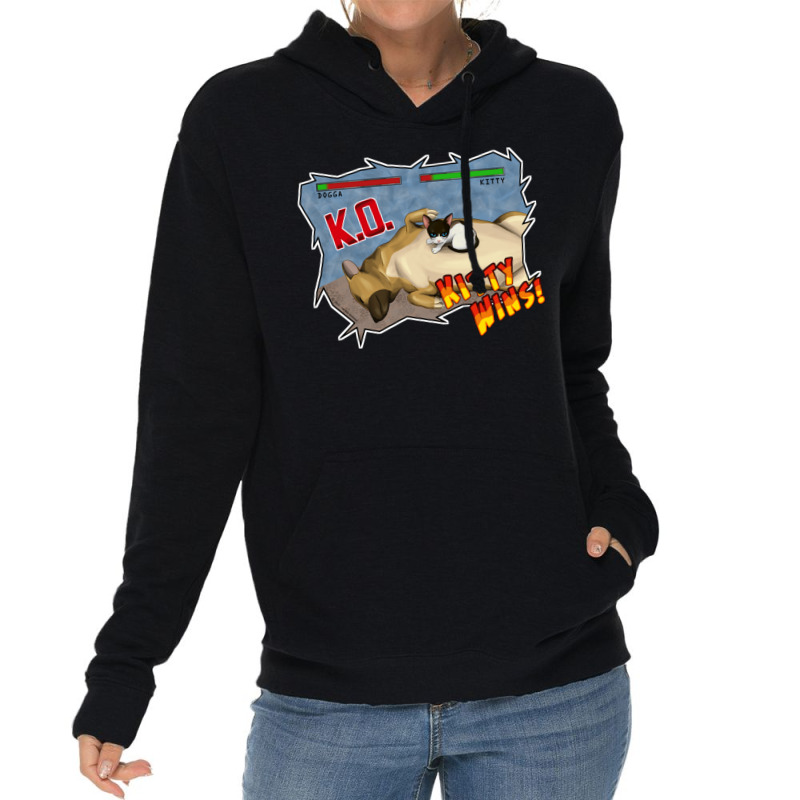 Kitty Wins!! Lightweight Hoodie | Artistshot