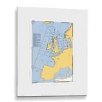 Uk Shipping Forecast Map  Blue Cute Trending Metal Print Vertical | Artistshot