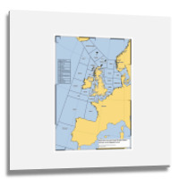 Uk Shipping Forecast Map  Blue Cute Trending Metal Print Square | Artistshot