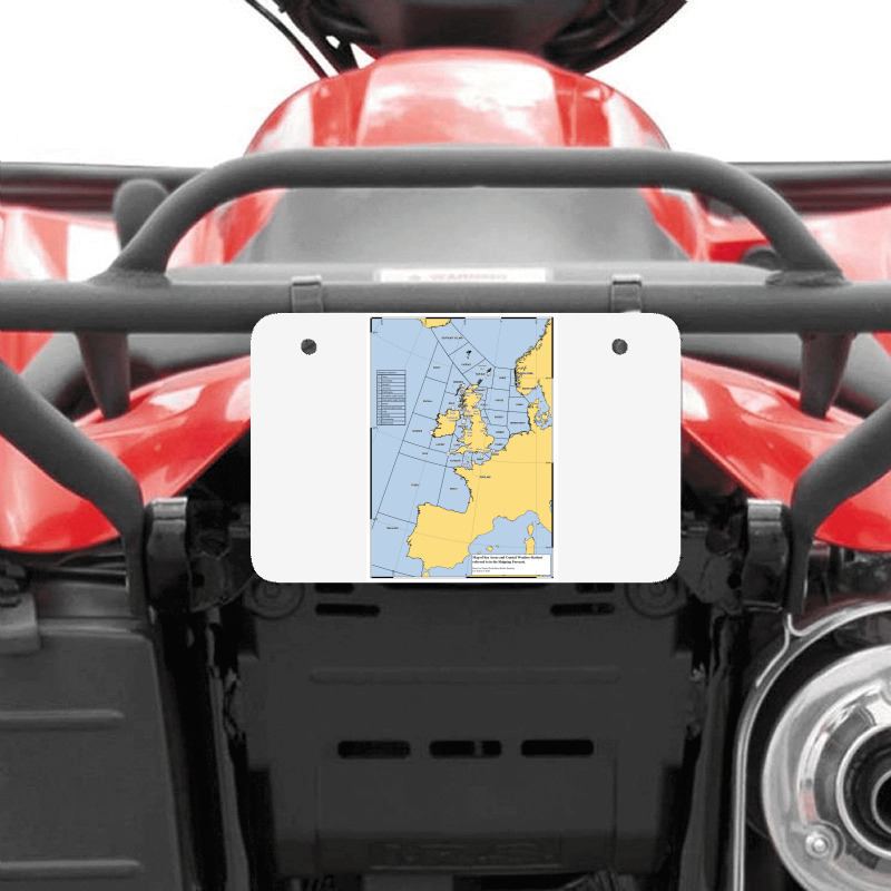 Uk Shipping Forecast Map  Blue Cute Trending Atv License Plate | Artistshot