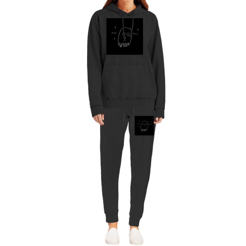 Not Here Sad Ghost Poster Gift Hoodie & Jogger set by reemerchenott | Artistshot