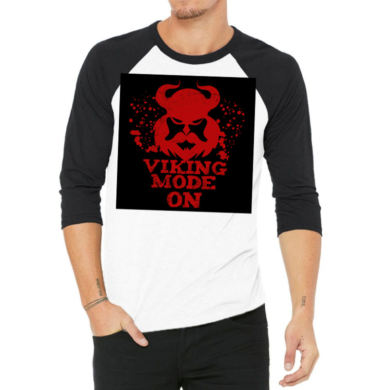 Viking Mode On Dangerous Be Eful Gift Idea  Cute Hippie 3/4 Sleeve Shirt | Artistshot