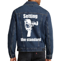 Setting The Standard  Stars Girl Men Denim Jacket | Artistshot