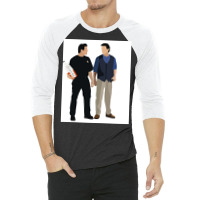 Joey And Chandler Poster Trending 3/4 Sleeve Shirt | Artistshot