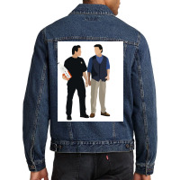 Joey And Chandler Poster Trending Men Denim Jacket | Artistshot