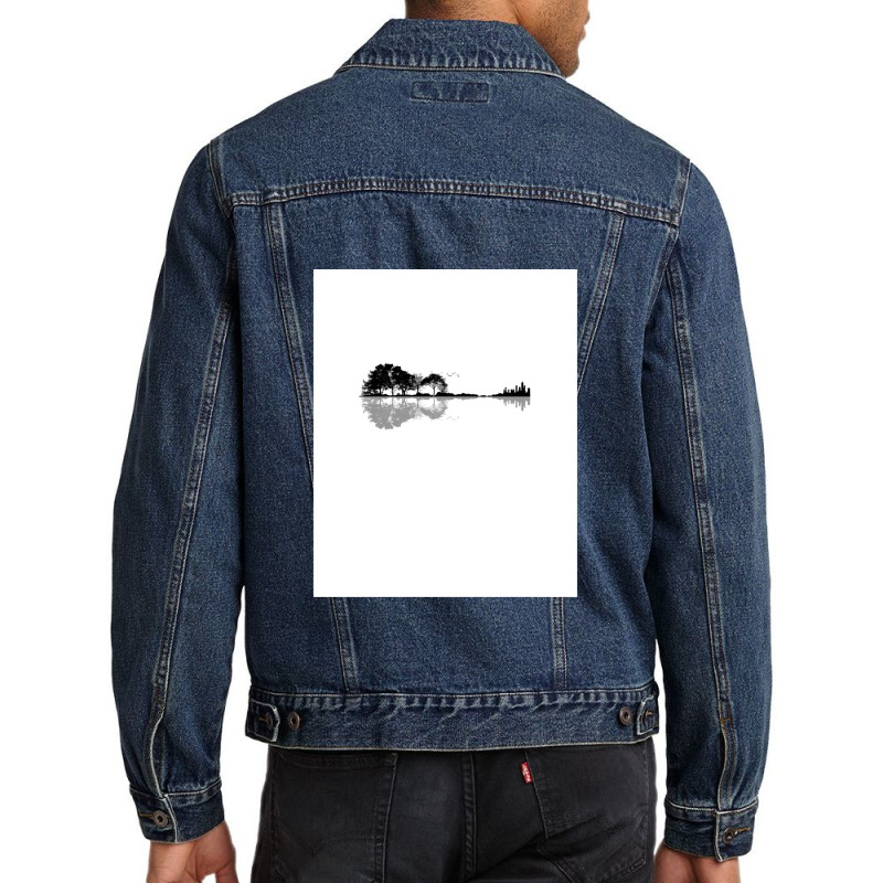 Nature Guitar Men Denim Jacket | Artistshot