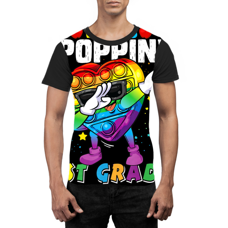 Limited Edition Fidget Toy What's Poppin 1st Grade 100th Day Of School Graphic T-shirt | Artistshot