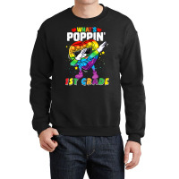 Limited Edition Fidget Toy What's Poppin 1st Grade 100th Day Of School Crewneck Sweatshirt | Artistshot