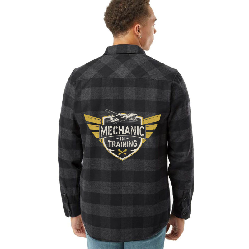 Hot Trend Aircraft Mechanic In Training Aviation School Amt Student Flannel Shirt | Artistshot