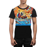 Viking Warrior In A Boat  Vintage Hipster Graphic T-shirt | Artistshot