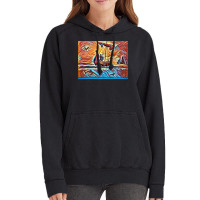 Viking Warrior In A Boat  Vintage Hipster Vintage Hoodie | Artistshot