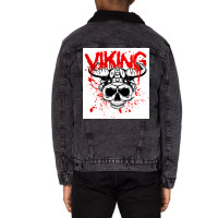 Vikingnorse Mythology  Girl Music Nature Unisex Sherpa-lined Denim Jacket | Artistshot