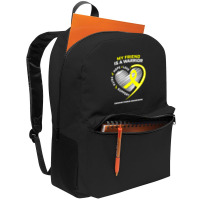 Women Men Yellow Endo Warrior Friend Endometriosis Awareness Backpack | Artistshot