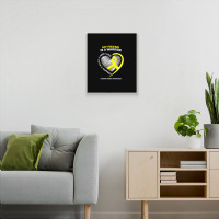 Women Men Yellow Endo Warrior Friend Endometriosis Awareness Metal Print Vertical | Artistshot