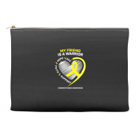 Women Men Yellow Endo Warrior Friend Endometriosis Awareness Accessory Pouches | Artistshot