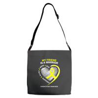 Women Men Yellow Endo Warrior Friend Endometriosis Awareness Adjustable Strap Totes | Artistshot