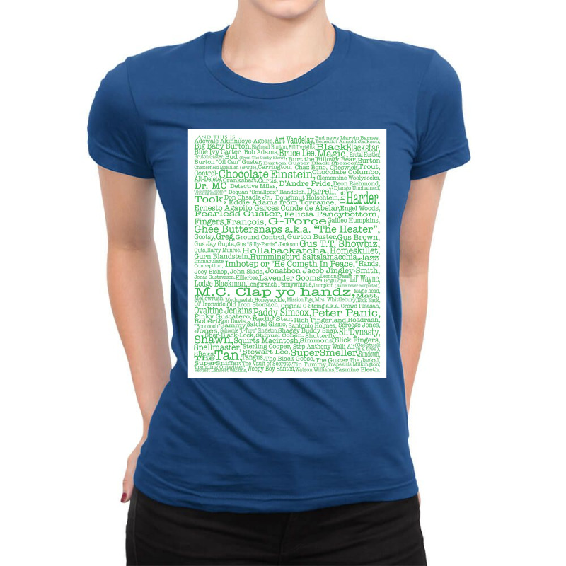 Psych Tv Show Nicknames Burton Guster Poster Vintage Ladies Fitted T-Shirt by mcnittrulonb | Artistshot