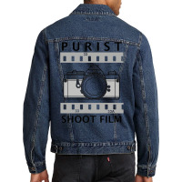 Purist Shoot Film With Pentax Mx Classic  Hippie Green Men Denim Jacket | Artistshot