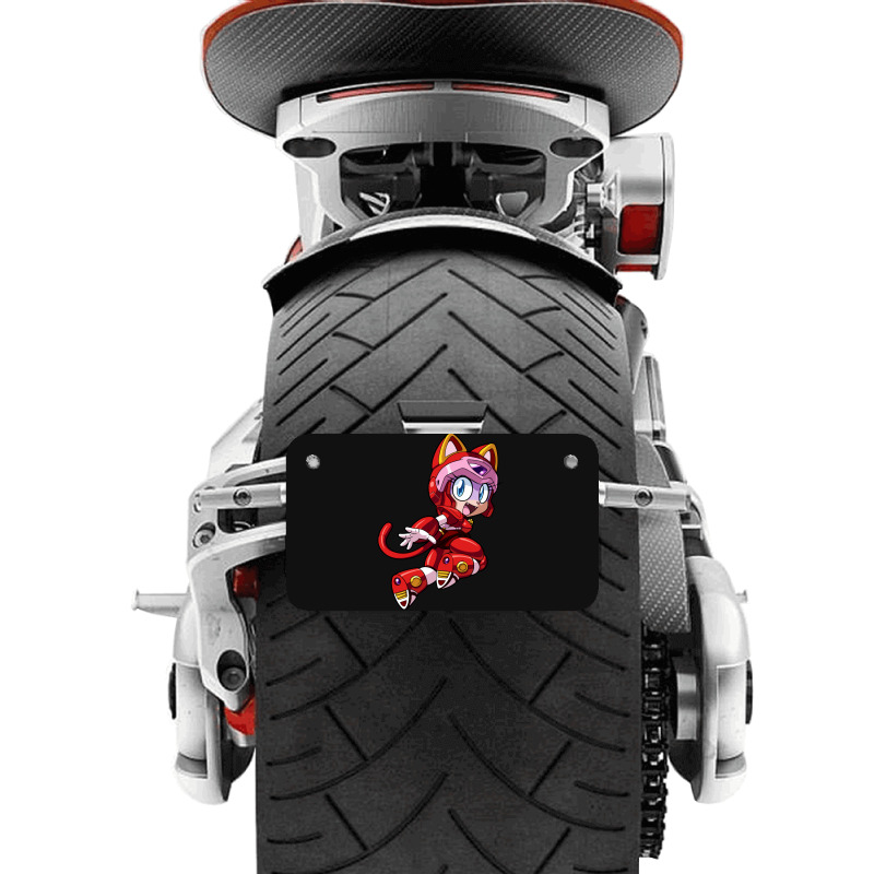 Samurai Cats Girl Motorcycle License Plate | Artistshot