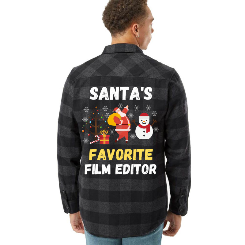 Santas Favorite Film Editor Classic Funny Tumblr Flannel Shirt | Artistshot