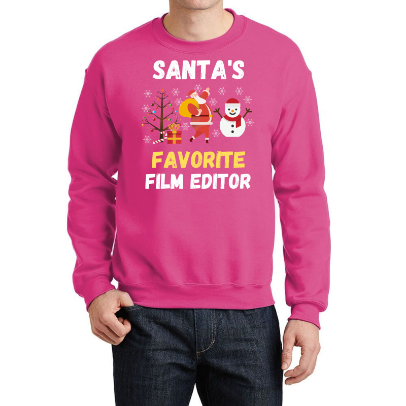 Santas Favorite Film Editor Classic Funny Tumblr Crewneck Sweatshirt | Artistshot