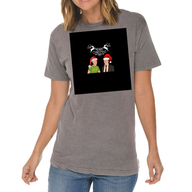 Peep Show Christmas Poster Green Vintage T-shirt | Artistshot