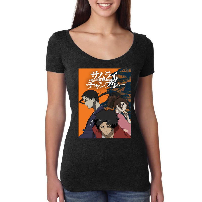 Samurai Champloo Walking On Sunset Lightweight Women's Triblend Scoop T-shirt by zaenulmiljace | Artistshot