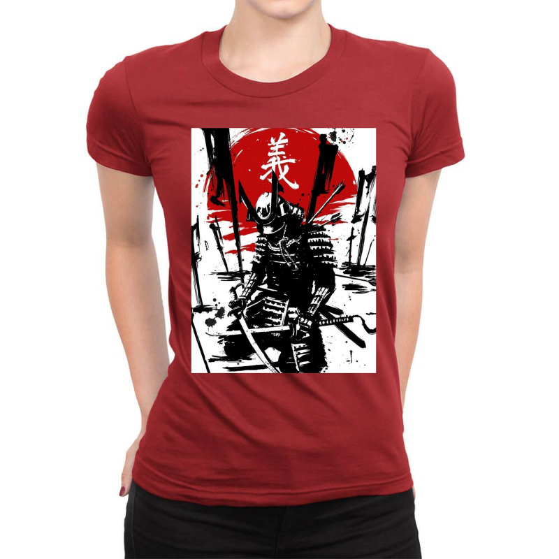 Samurai Warrior Ladies Fitted T-Shirt by zaenulmiljace | Artistshot