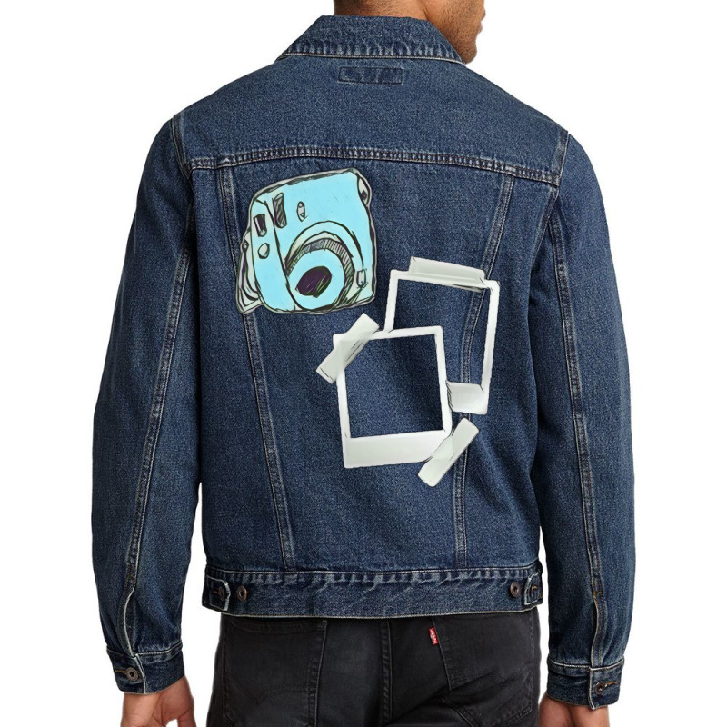 Polariod  Classic  Cute E Men Denim Jacket | Artistshot